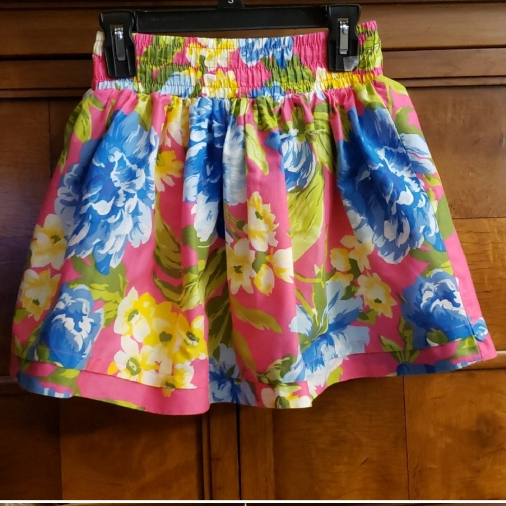 Abercrombie and Fitch Girl's Multicolor Skirt with Blue and Yellow Accents SZ XS